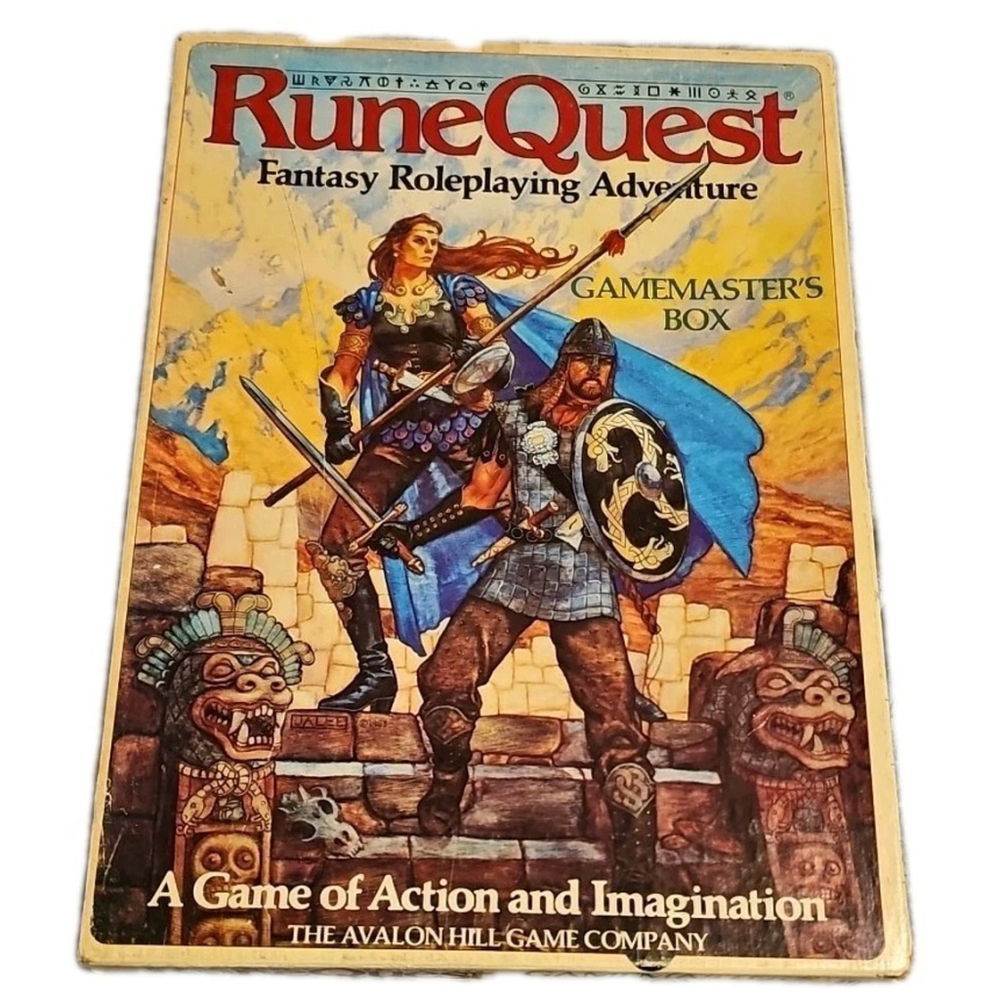 Avalon Hill RuneQuest GameMaster's Box (3rd Ed) 8572 Rune Quest Vintage 1984